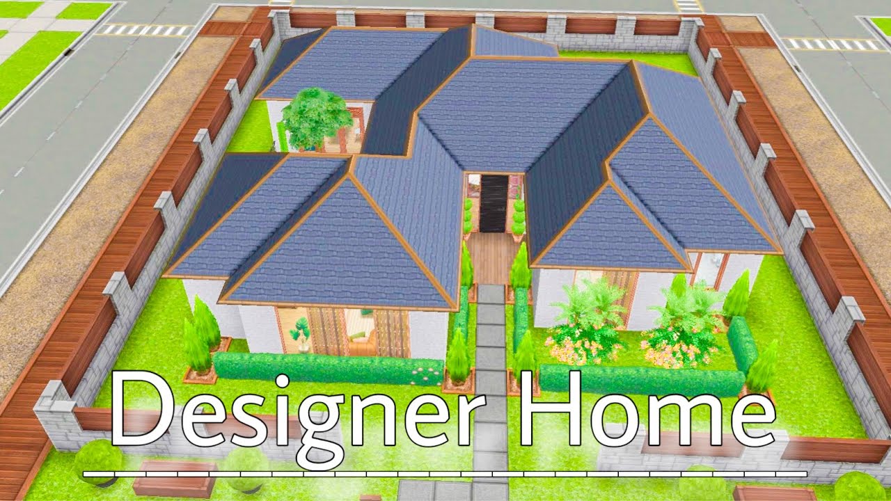 Sims Freeplay House| Modern Designer House| 2 Bedroom House|Realistic Floodplan|🏡🆕
