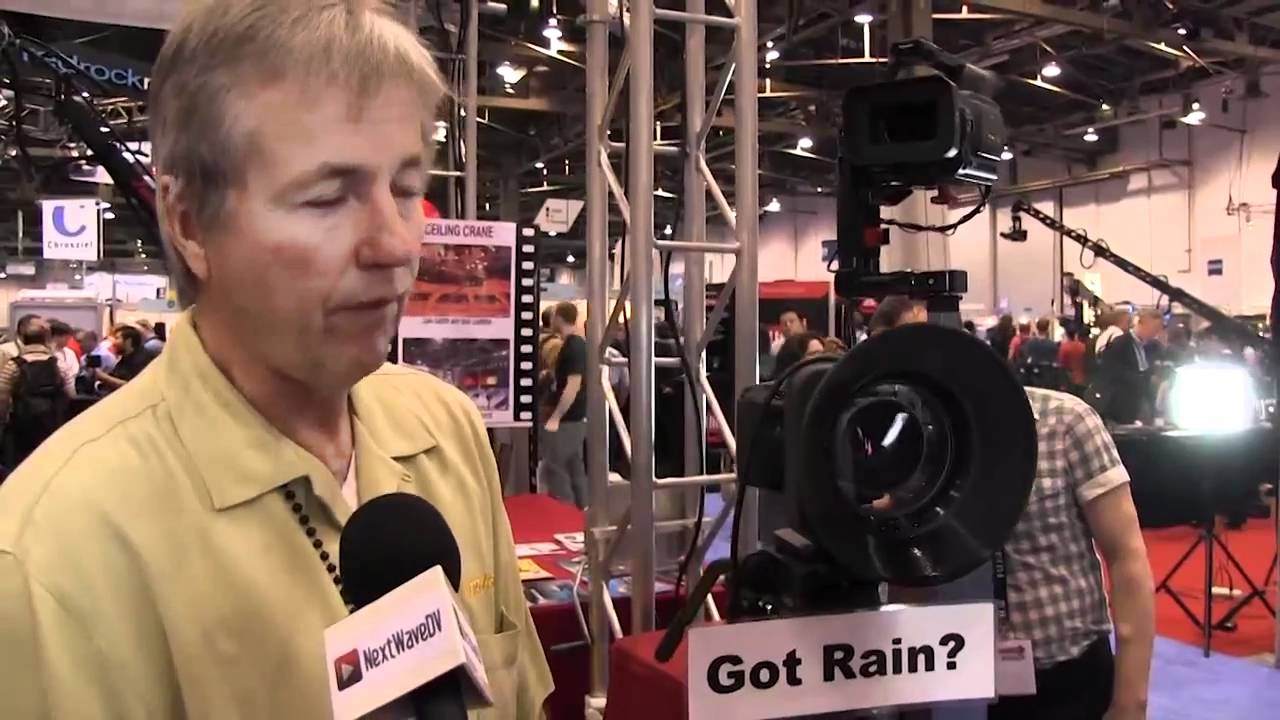 NAB 2011 Innovision rain deflector, remote camera car, vertical slider