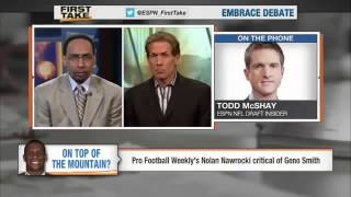 Draft Analyst Calls Geno Smith A Gimmick     ESPN First Take