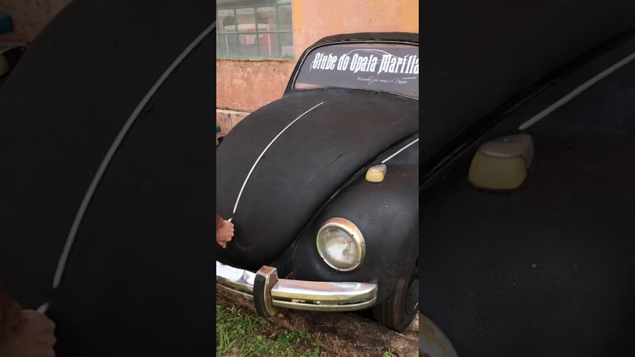 O fusca pegou fogo
