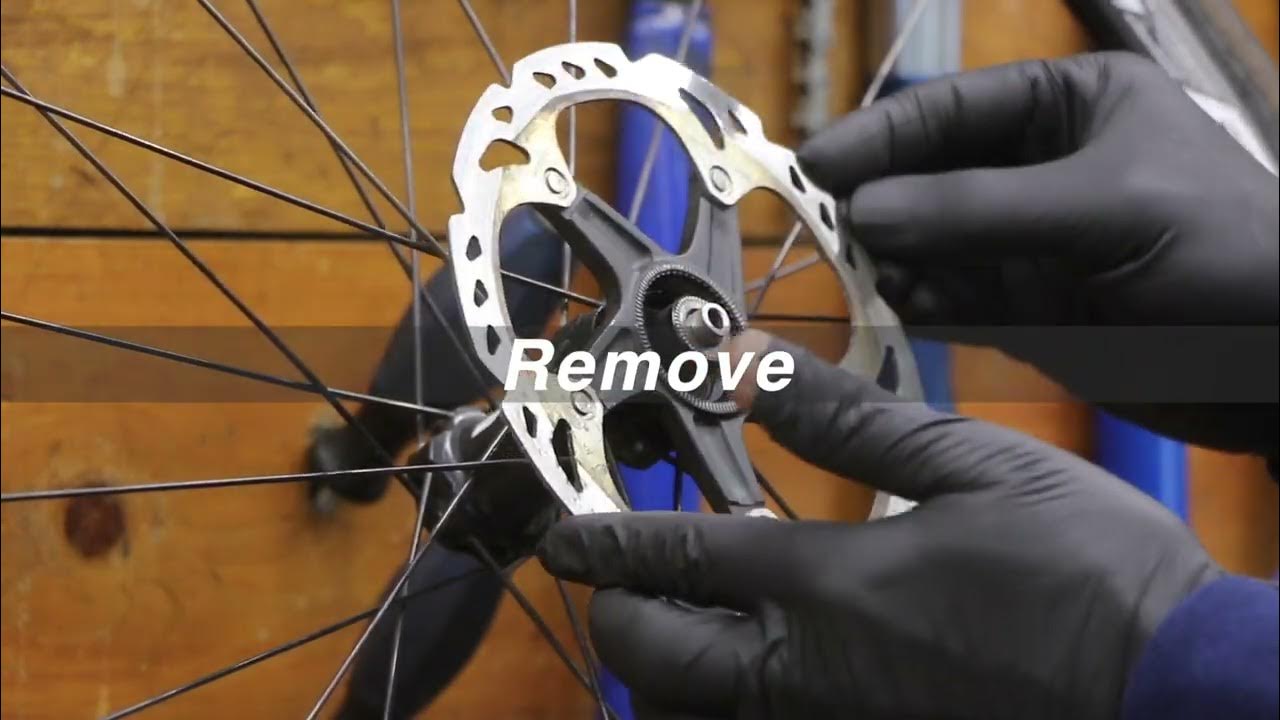 The centerlock disk removal using the same tool used for the cassettes
