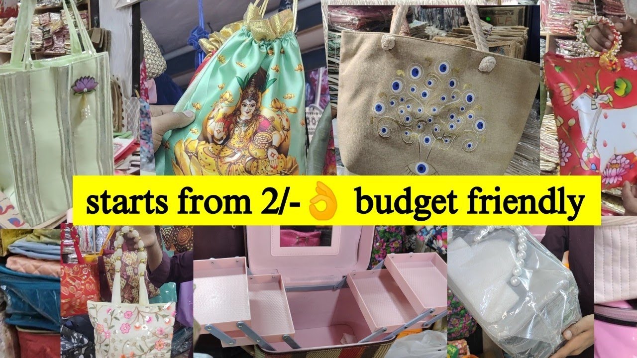 Chickpet wholesale return gift bags/potli/jute bags/thamboolam bags/hampers for Diwali special 
