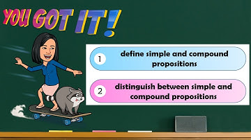 Simple and Compound Propositions