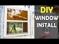 Diy window install into a 10x12 shed