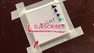 Daily Challenge How To Paint Blue Night Landscape Acrylic Painting Demonstration Mini