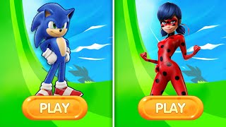 Sonic Dash Vs Miraculous ladybug - Gameplay Best Running Games | Who's Win?! 😁💪🏻