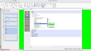 How to change the background color in draftsight