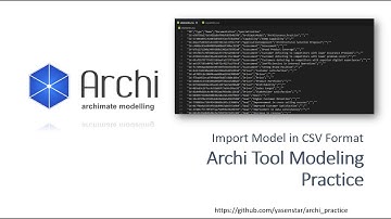 Archi Tip - Export and Import Model from CSV