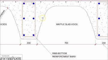 Waffle Slab Cross Section Reinforcement Detail