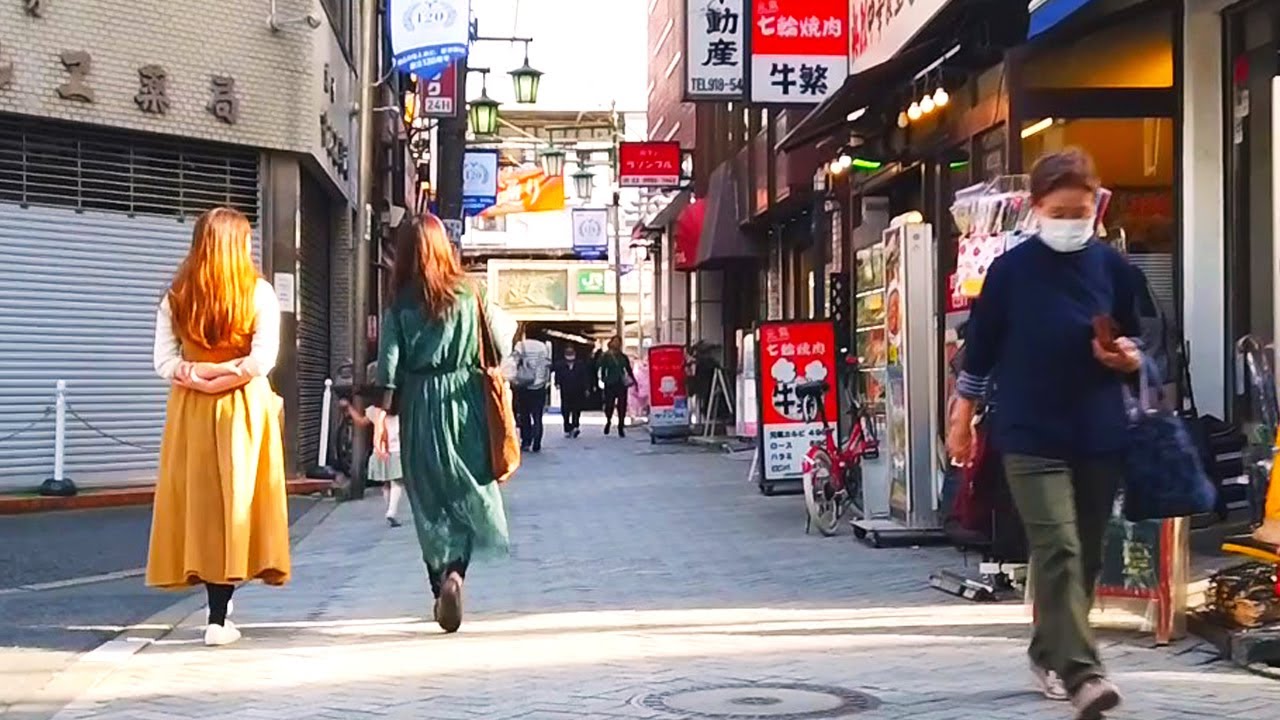 Tokyo Walk - Komagome Station area. Calm townscape - Mar. 2024