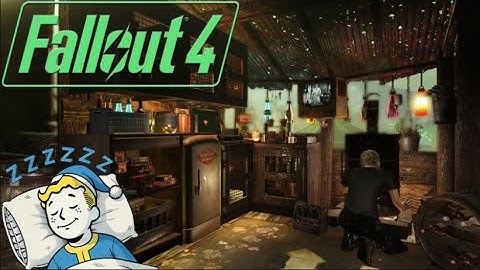 🌩️ Post-Nuclear Jazz Shack | Fallout 4 ASMR Ambience with Rain, Thunder & Radio Nostalgia