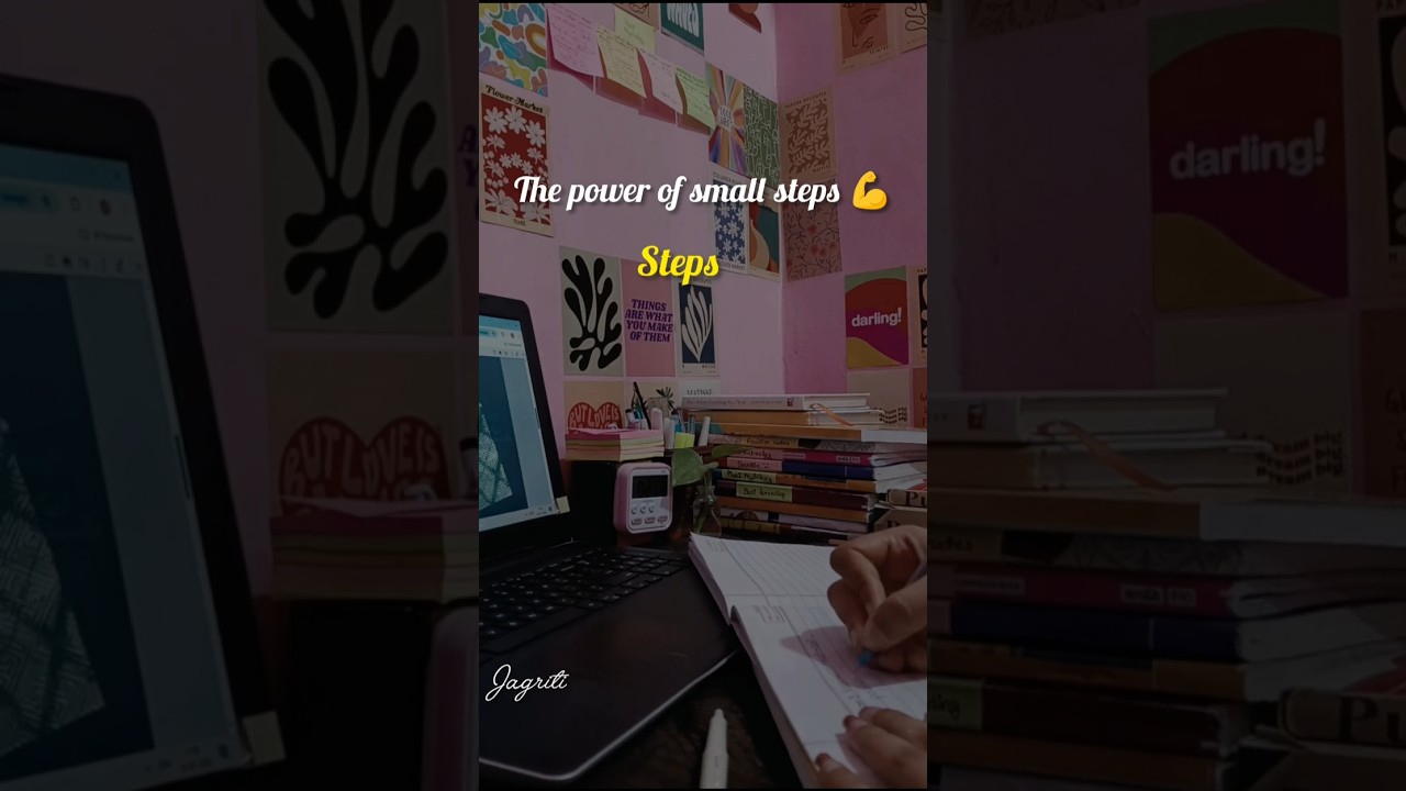 power of small steps 🪜#study #studymotivation #aesthetic #shorts #shortvideo #shortsfeed #viral #gol