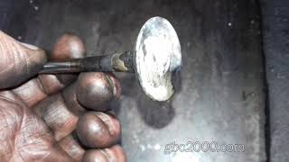 Восстановление ремонт гнутого клапана измерение биения прибор своими руками размер bent valve repair