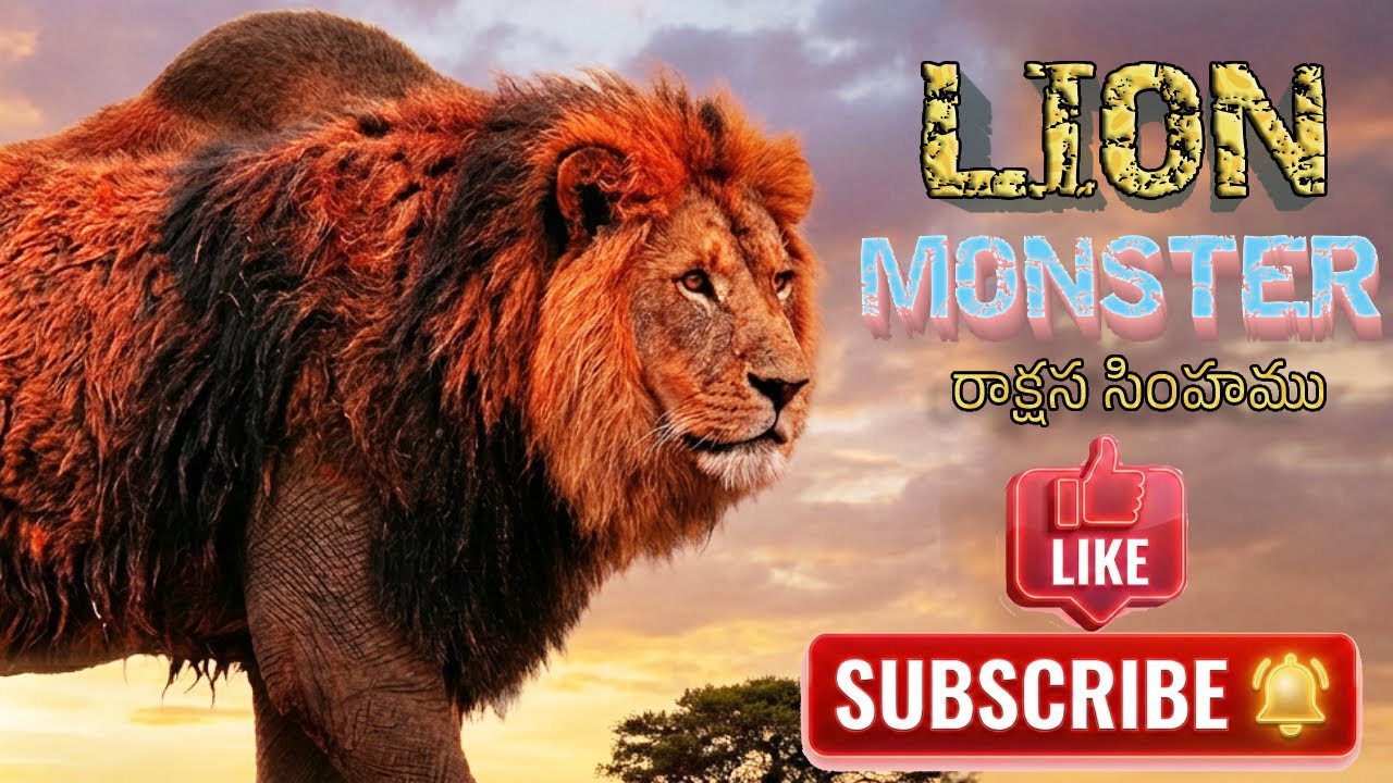 Lion Monster, Dangerous Jungle Scene రాక్షస సింహము