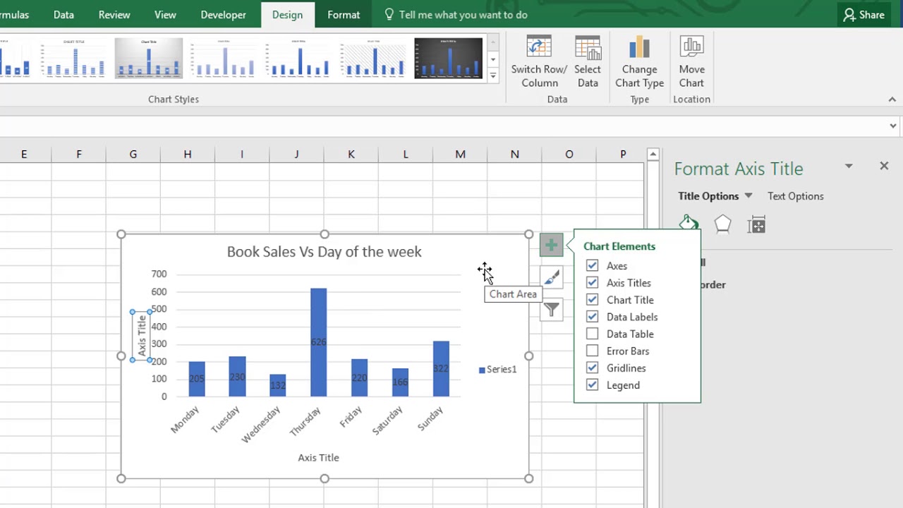 Excel 2016 Charts And Graphs