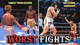 Boxing's Worst Fights