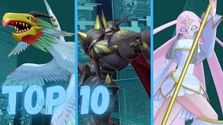 TOP 10 VACCINE TYPE DIGIMON (Digimon Story: Cyber Sleuth - Complete Edition)