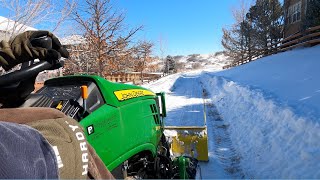 John Deere 1025R  Sunny Skies & Snow Removal  Tractor Therapy!