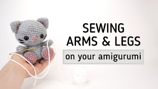 How to Sew Arms and Legs on Crochet Animals - Part 2 by Theresa's Crochet Shop 10,958 views 1 year ago 7 minutes