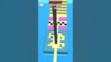 🎮Stacky Dash Game 🧍Level 105 Android 🪵IOS #stacydash #gameplay #shorts