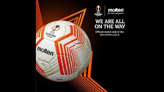 Minge fotbal Molten F5U5000-23 UEFA EUROPA LEAGUE OFFICIAL MATCH BALL 2023