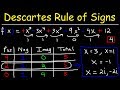 Descartes Rule of Signs