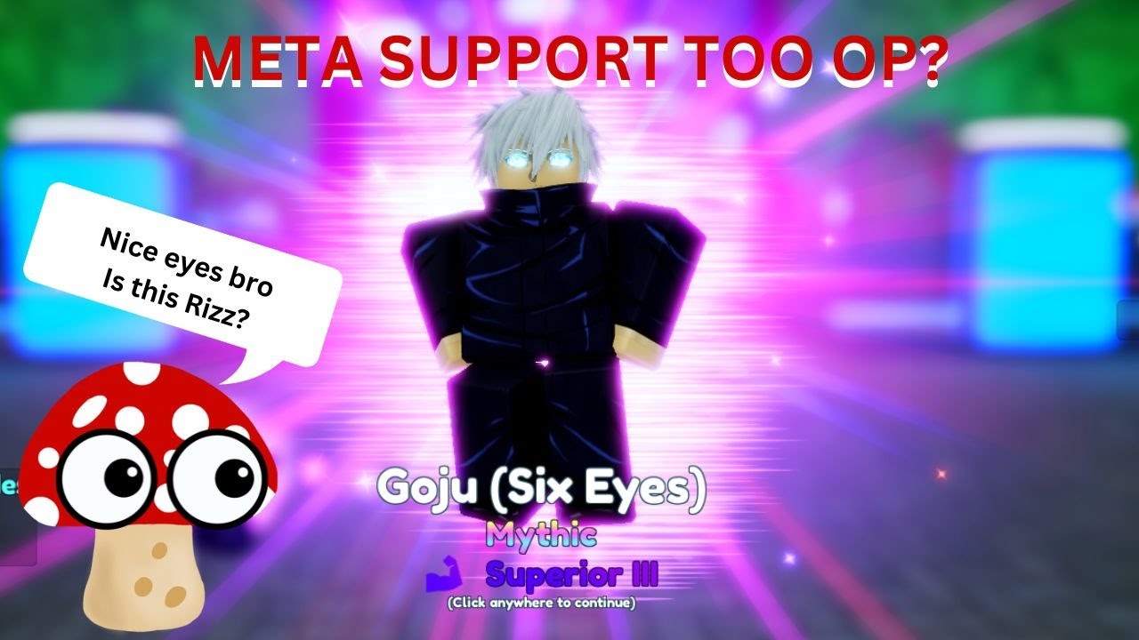 Evolved Gojo 6 Eyes Is A MUST HAVE Unit In Anime Adventures* New Best  Mythical Unit! Code 