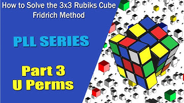 How to Solve 3x3 Rubik Cube - PLL Series Part 3 - U Perms