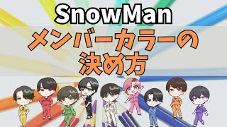 【SnowMan】メンバーカラーの決め方：どうして赤がセンターではないのか？