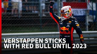 'It takes the sting out of the driver market'  - Verstappen renews at Red Bull until 2023