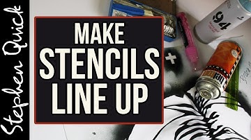 HOW TO MAKE STENCILS LINE UP // Anchor Points //