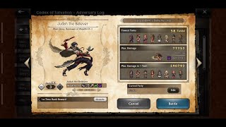 Octopath COTC GEP Judah the Believer EX3 in 58 turns with dark damage - Epic Battle