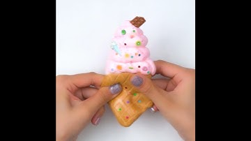 Satisfying Slime ASMR | Relaxing with Ice Cream Slime Videos #Shorts