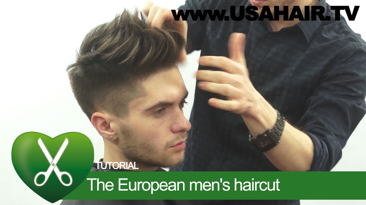 The European Men S Haircut Parikmaxer Tv Usa Youtube