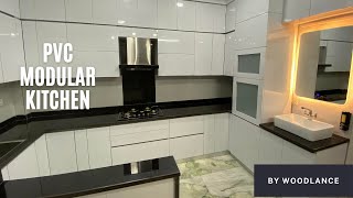 Modular Kitchen with PVC Laminate || Modular kitchen Design in 2021