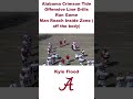 Alabama Crimson Tide Offensive Line Drills Man Reach Inside Zone Off The Body #coaching #football