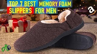 best memory foam slippers mens