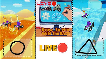 LIVE 🔴 Scribble Rider | Draw Wheels to Win the Race! 🚴💨 #shorts #live