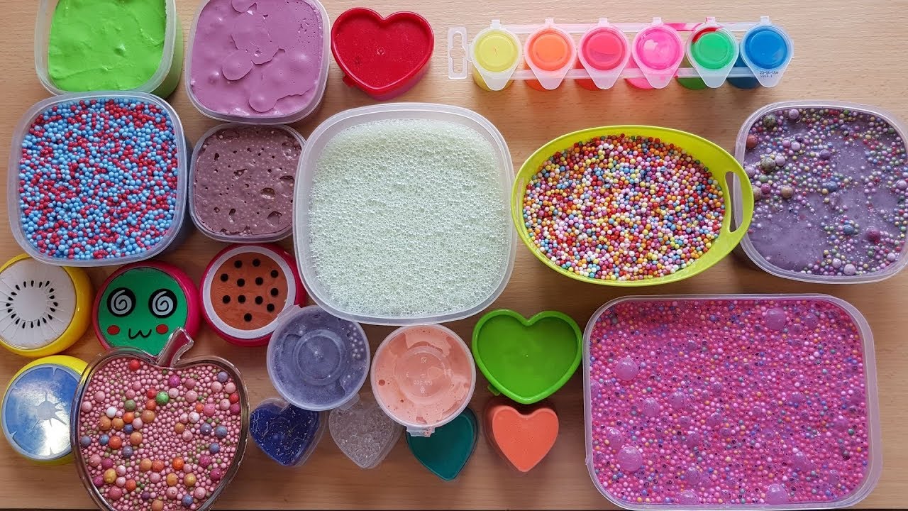 Old Slime Mixing Slime Smoothie 2 YouTube