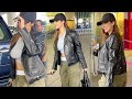 Malaika Arora Rocks In A Black Leather Jacket and Cap As She Gets Clicked At The Airport