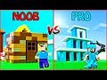 LEGO Minecraft NOOB vs PRO: HOUSE BUILD CHALLENGE in Minecraft / Animation