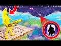 Je Rejoins le VAISSEAU ALIEN avec une SKYBASE ! (Expérience Fortnite Saison 7 Chapitre 2)