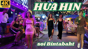 [4K] Walk around Hua Hin 2025, Thailand today. Royal resort, quiet and respectable.