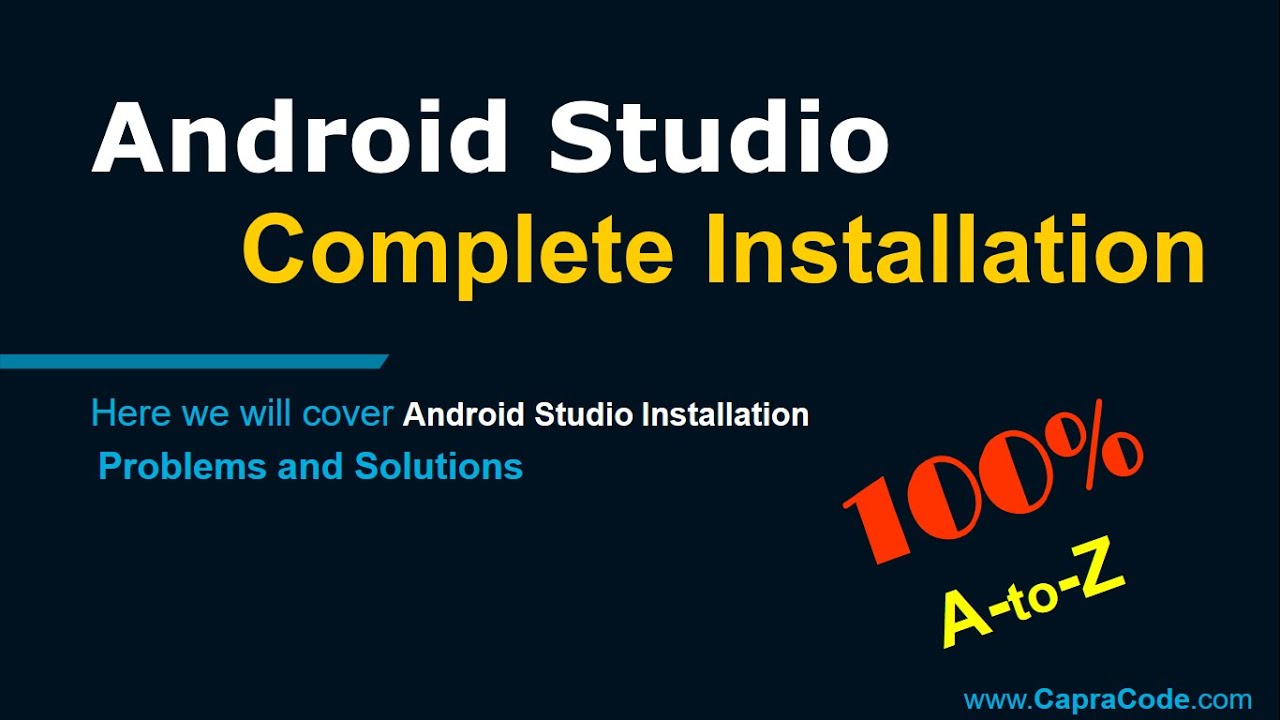 Complete Installation Android Studio & Setup | Android Tutorials in ...