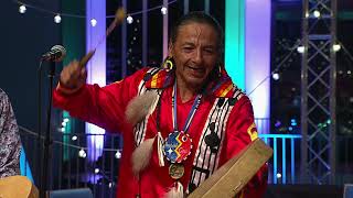 Northern Cree performs "Dancerz Groove (Rounddance)" at the 2021 NMC Gala