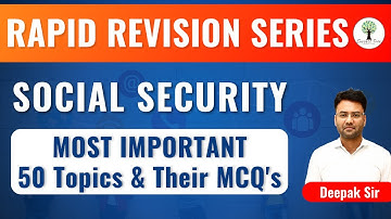 Rapid Revision Series | Social Security | Most Important 50 Topics & MCQs | UPSC EPFO/APFC 2023