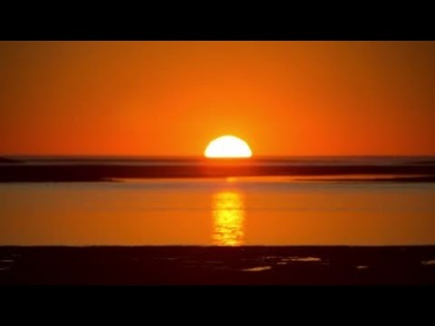 Beautiful sunset sky background with colorful orange and red ||Sky clouds timelapse video backgroun