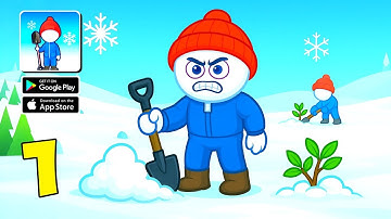 Snow Rush - Gameplay Walkthrough Part 1 - Survive in The Snowy Mountains (iOS, Android)