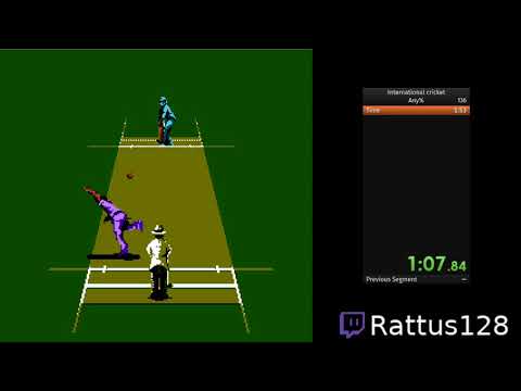 International Cricket NES Speedrun in 1:45
