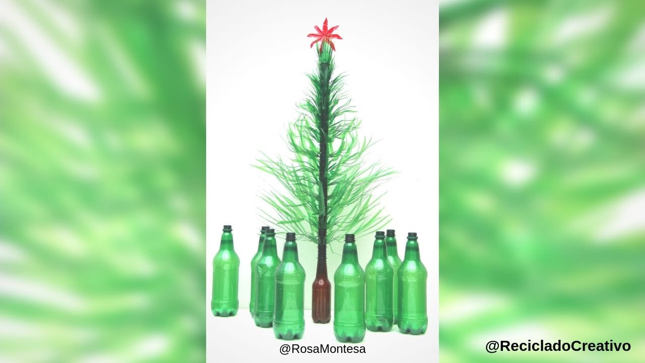 abuela Recitar Congelar Cómo hacer un árbol de Navidad con botellas de plástico PET / Reciclado  Creativo - YouTube